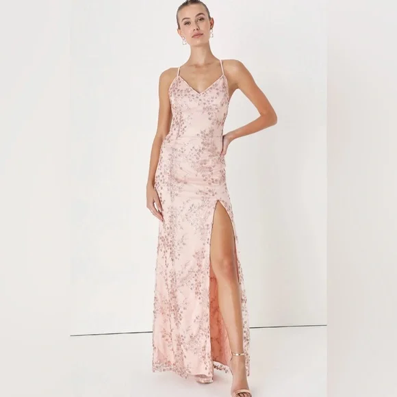 green emerald velvet dress A Line Pink Tulle Long Prom Dress, Evening Formal Dress fg7242 – formalgowns main image 1